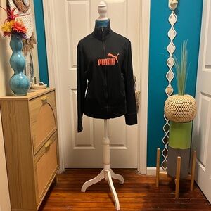 Puma Black Jacket with Red Logo